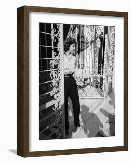 Ira Von Fuerstenberg Smiling-null-Framed Photographic Print