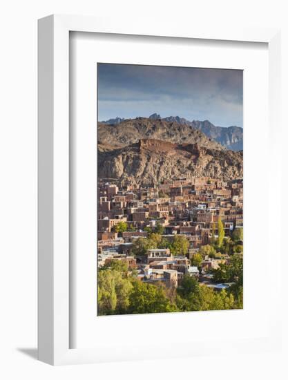 Iran, Abyaneh, Elevated Village View, Dawn-Walter Bibikow-Framed Photographic Print