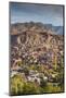 Iran, Abyaneh, Elevated Village View, Dawn-Walter Bibikow-Mounted Photographic Print