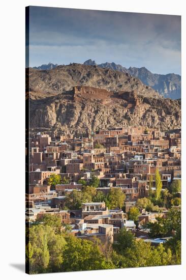 Iran, Abyaneh, Elevated Village View, Dawn-Walter Bibikow-Stretched Canvas