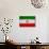 Iran Flag Design with Wood Patterning - Flags of the World Series-Philippe Hugonnard-Art Print displayed on a wall