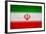 Iran Flag Design with Wood Patterning - Flags of the World Series-Philippe Hugonnard-Framed Art Print