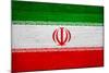 Iran Flag Design with Wood Patterning - Flags of the World Series-Philippe Hugonnard-Mounted Art Print