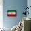 Iran Flag Design with Wood Patterning - Flags of the World Series-Philippe Hugonnard-Framed Stretched Canvas displayed on a wall