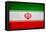 Iran Flag Design with Wood Patterning - Flags of the World Series-Philippe Hugonnard-Framed Stretched Canvas