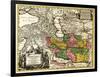 Iran - Panoramic Map-Lantern Press-Framed Art Print