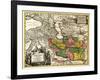 Iran - Panoramic Map-Lantern Press-Framed Art Print