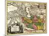 Iran - Panoramic Map-Lantern Press-Mounted Art Print