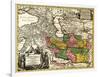 Iran - Panoramic Map-Lantern Press-Framed Art Print