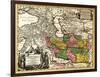 Iran - Panoramic Map-Lantern Press-Framed Art Print