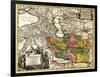 Iran - Panoramic Map-Lantern Press-Framed Art Print