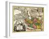 Iran - Panoramic Map-Lantern Press-Framed Art Print