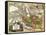 Iran - Panoramic Map-Lantern Press-Framed Stretched Canvas