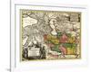 Iran - Panoramic Map-Lantern Press-Framed Art Print