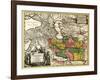 Iran - Panoramic Map-Lantern Press-Framed Art Print