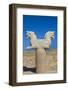 Iran, Persepolis, Griffon Monument-Walter Bibikow-Framed Photographic Print