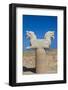 Iran, Persepolis, Griffon Monument-Walter Bibikow-Framed Photographic Print