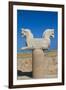 Iran, Persepolis, Griffon Monument-Walter Bibikow-Framed Photographic Print