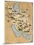 Iran, Pictorial Map-SMETEK-Mounted Photographic Print