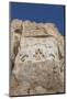 Iran, Shiraz, Naqsh-E Rostam, Sassanian Stone Reliefs Cut Into Mountain-Walter Bibikow-Mounted Photographic Print