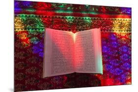 Iran, Shiraz, Nasir-Al Molk Mosque, Holy Quran-Walter Bibikow-Mounted Premium Photographic Print