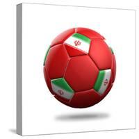 Iran Soccer Ball-pling-Stretched Canvas