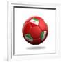 Iran Soccer Ball-pling-Framed Premium Giclee Print