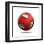 Iran Soccer Ball-pling-Framed Art Print