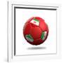 Iran Soccer Ball-pling-Framed Art Print