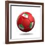 Iran Soccer Ball-pling-Framed Art Print