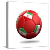 Iran Soccer Ball-pling-Stretched Canvas