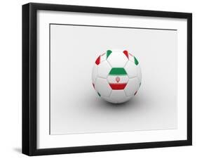 Iran Soccer Ball-dashek-Framed Art Print