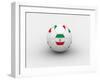 Iran Soccer Ball-dashek-Framed Art Print