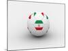 Iran Soccer Ball-dashek-Mounted Art Print