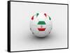 Iran Soccer Ball-dashek-Framed Stretched Canvas