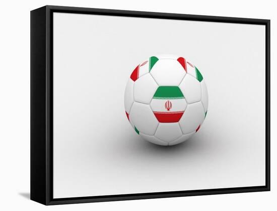 Iran Soccer Ball-dashek-Framed Stretched Canvas