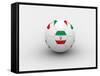 Iran Soccer Ball-dashek-Framed Stretched Canvas