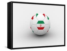 Iran Soccer Ball-dashek-Framed Stretched Canvas