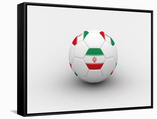 Iran Soccer Ball-dashek-Framed Stretched Canvas