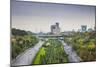 Iran, Tehran, City Skyline From The Pole E Tabiat Nature Bridge-Walter Bibikow-Mounted Photographic Print