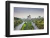 Iran, Tehran, City Skyline From The Pole E Tabiat Nature Bridge-Walter Bibikow-Framed Photographic Print