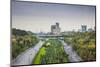 Iran, Tehran, City Skyline From The Pole E Tabiat Nature Bridge-Walter Bibikow-Mounted Photographic Print