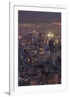 Iran, Tehran, Elevated City Skyline With Iran Park Towards The Milad Tower-Walter Bibikow-Framed Photographic Print