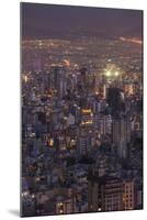 Iran, Tehran, Elevated City Skyline With Iran Park Towards The Milad Tower-Walter Bibikow-Mounted Photographic Print