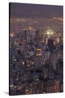 Iran, Tehran, Elevated City Skyline With Iran Park Towards The Milad Tower-Walter Bibikow-Stretched Canvas