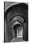 Iran, Yazd, Arches-Walter Bibikow-Stretched Canvas