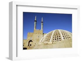 Iran, Yazd, Zoroastrian Complex of Amir Chakma with Bazaar Roofs-Stephanie Rabemiafara-Framed Photographic Print