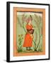 Iranian Princely Figure Holding a Cup and Flask, circa 1640, from the Large Clive Album-null-Framed Giclee Print