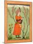 Iranian Princely Figure Holding a Cup and Flask, circa 1640, from the Large Clive Album-null-Mounted Giclee Print
