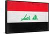 Iraq Flag Design with Wood Patterning - Flags of the World Series-Philippe Hugonnard-Framed Stretched Canvas
